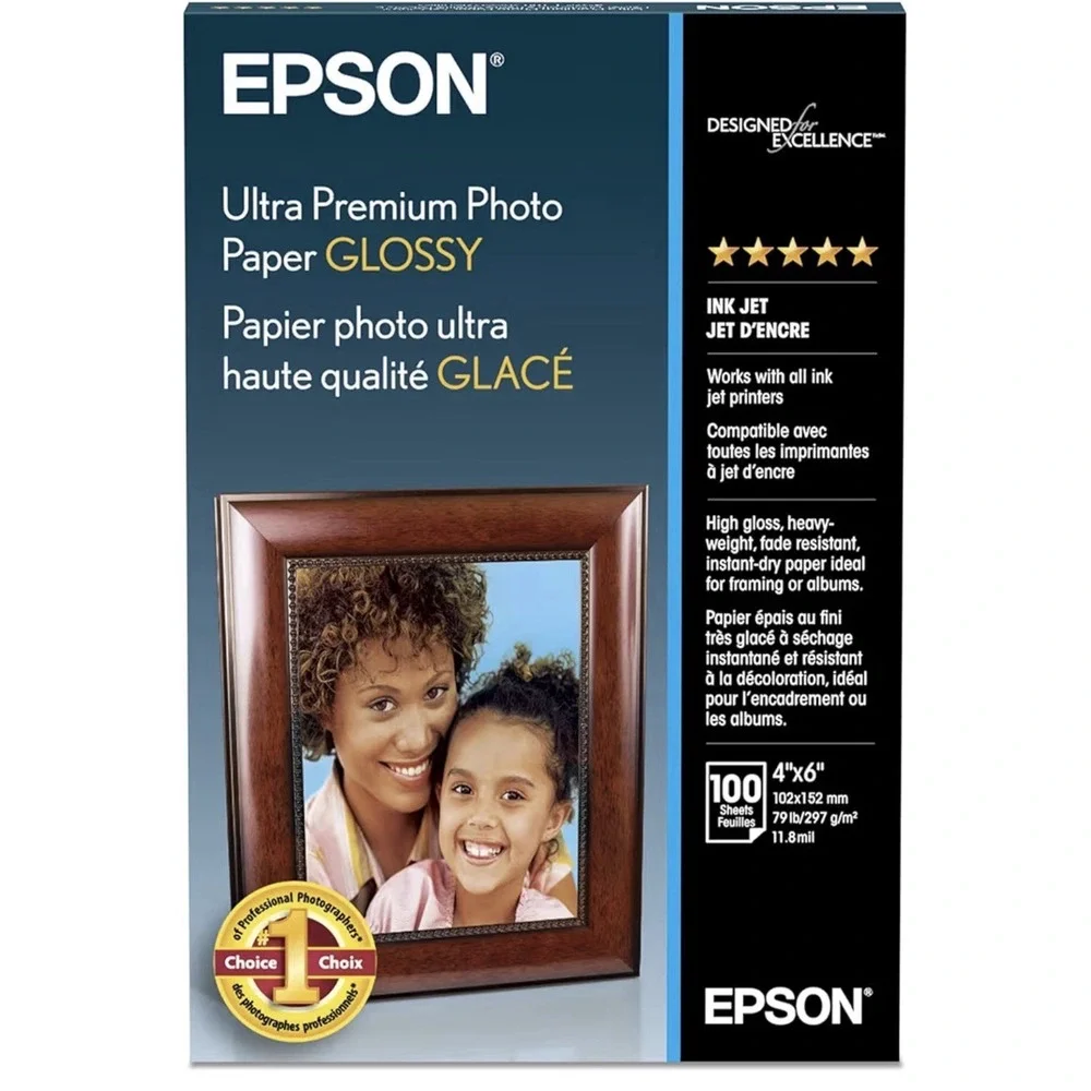 NEW Sealed Epson Ultra Premium Photo Paper | Glossy 4x6 100 Sheets | S042174